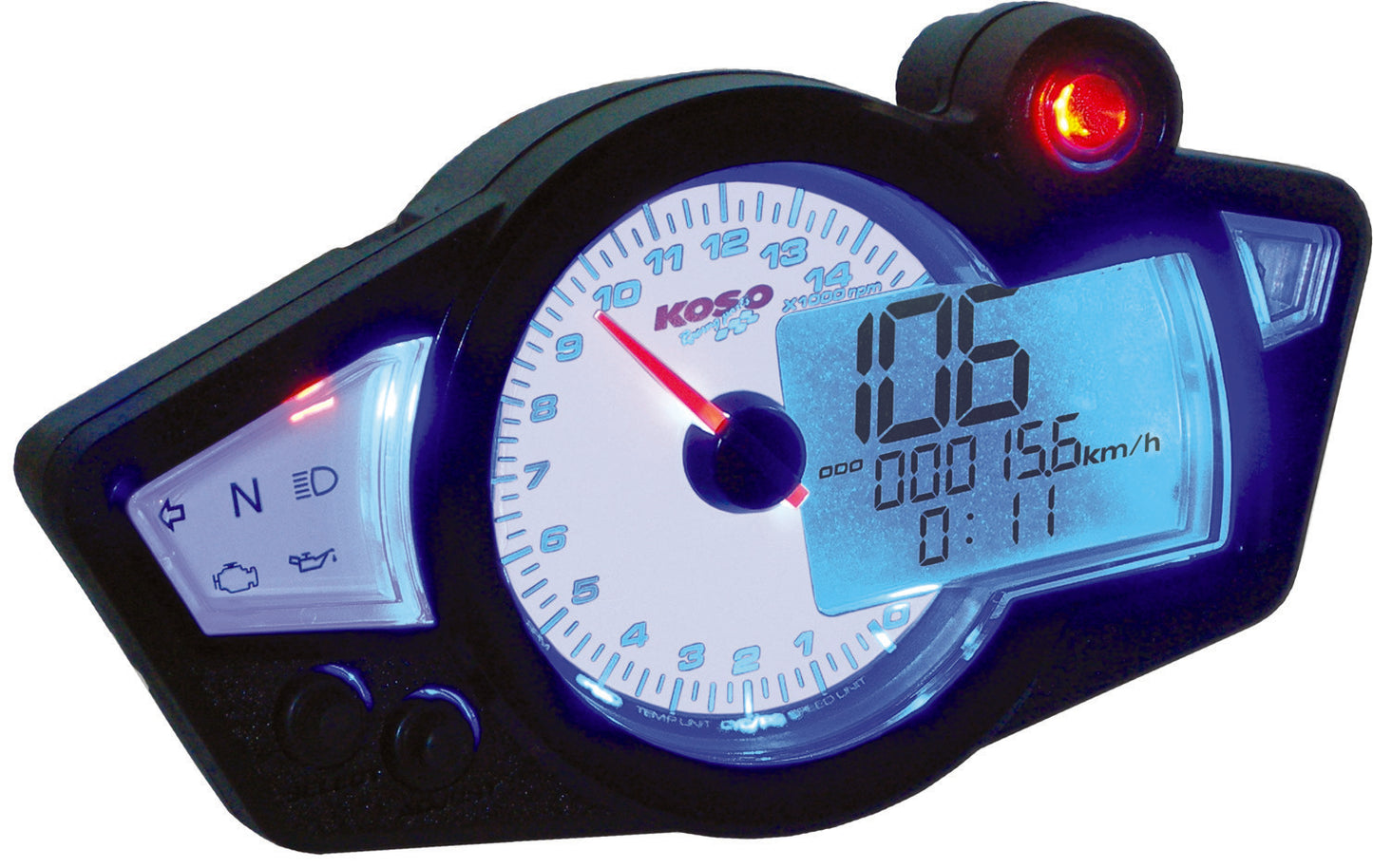 GP STYLE MULTI-FUNCTION GAUGE RX-1N WHITE PANEL