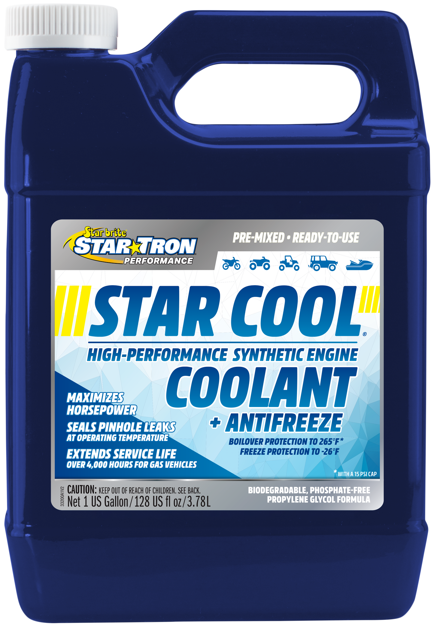 STAR COOL SYNTHETIC ENGINE COOLANT 64OZ
