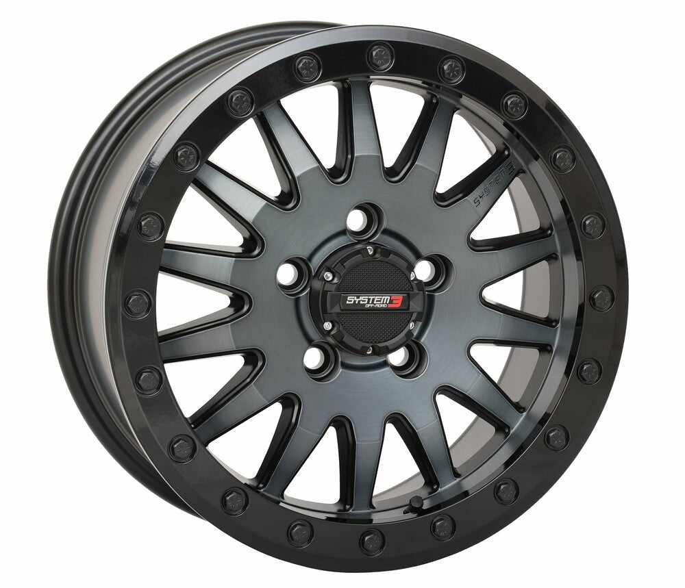 SYSTEM 3 SB8 WHEEL 15X7 5+2 (+38MM) 5/4.5 MATTE BRUSHED GREY
