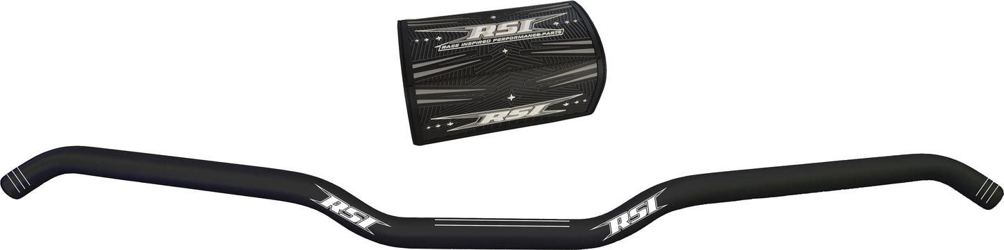 HUSTLER 7/8" HANDLEBAR 1" RISE BLACK
