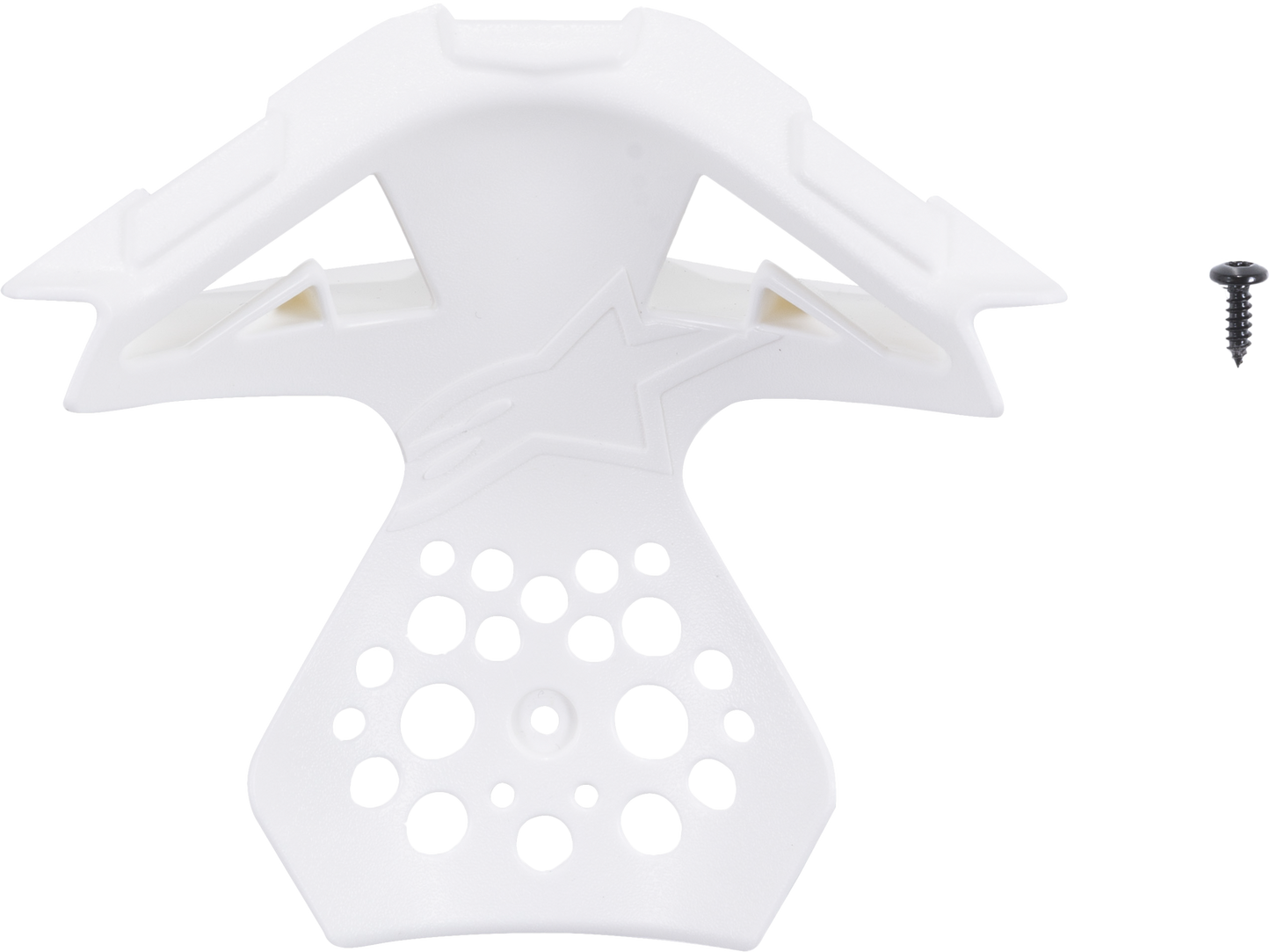 M8/M10 HELMET CHIN VENT FRAME GLOSS WHITE MD-2X