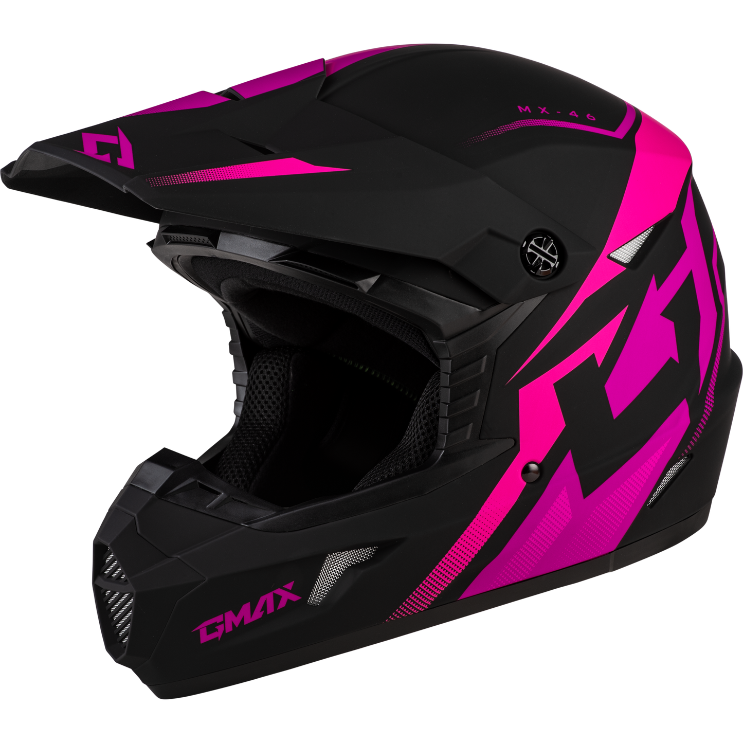 MX-46 COMPOUND HELMET MATTE BLACK/PINK SM