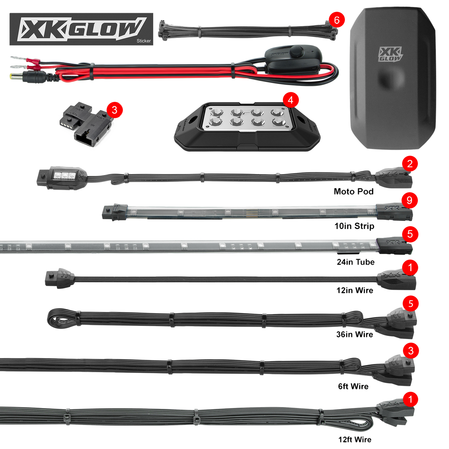 LED UNDERGLOW ADVANCED KIT POL