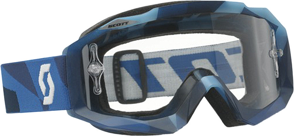 HUSTLE GOGGLE ABSTRACT BLUE W/CLEAR LENS