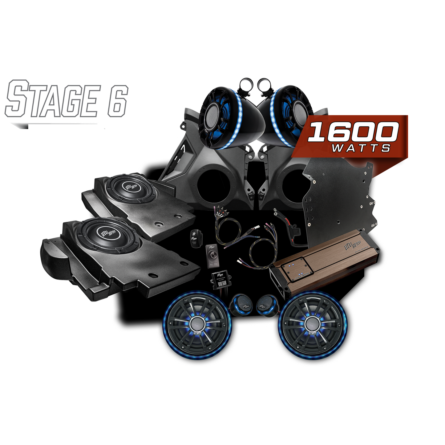 Can-Am® Maverick R BRP GO! Elite Series Stage 6 Stereo Kit | UTVS-R-S6-E-GO