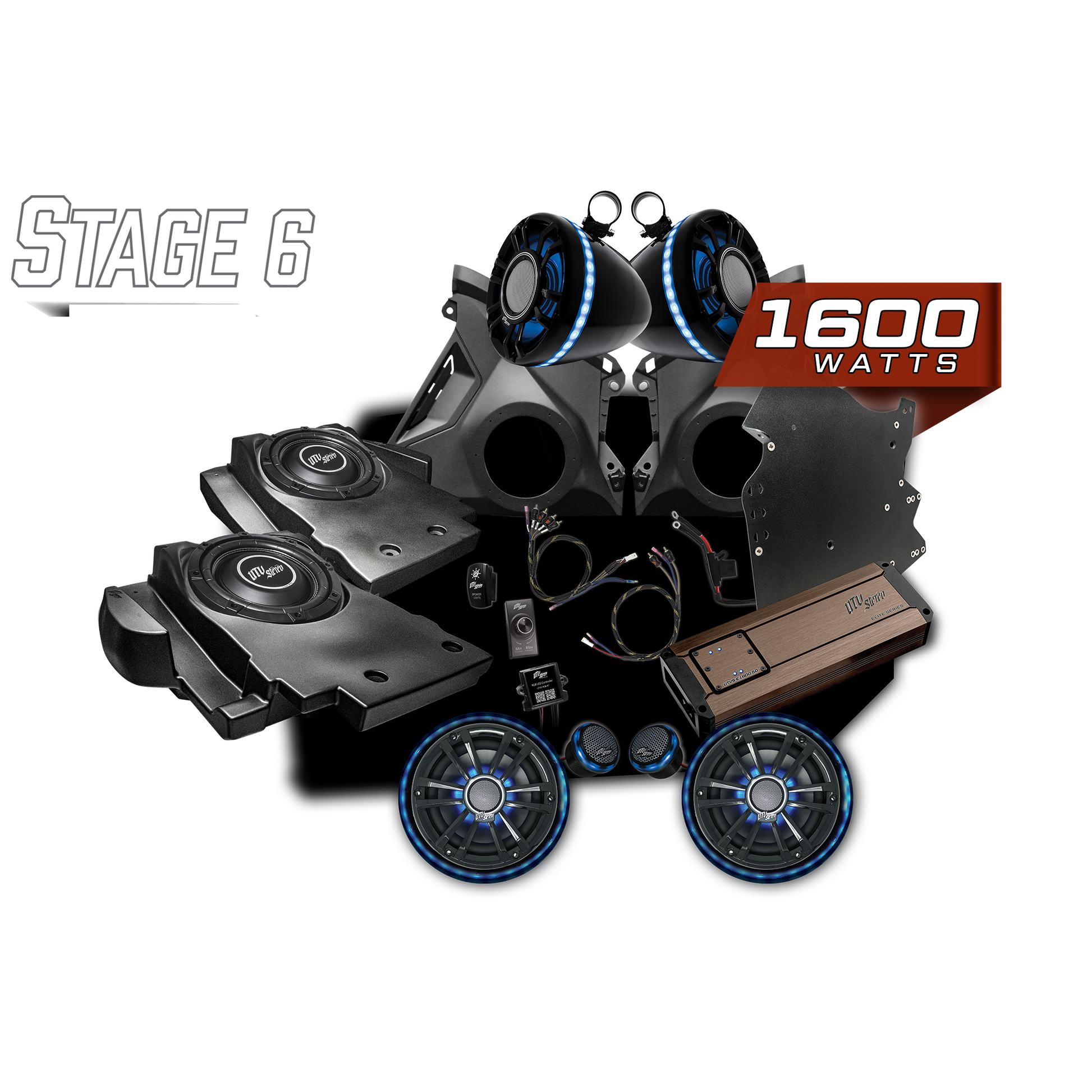 Can-Am® Maverick R BRP GO! Elite Series Stage 6 Stereo Kit | UTVS-R-S6-E-GO