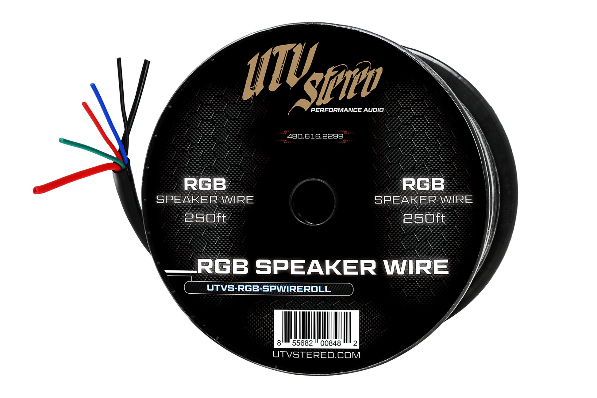 6 Conductor RGB Speaker Wire - 50' | UTVS-RGB-SPWIRE-50