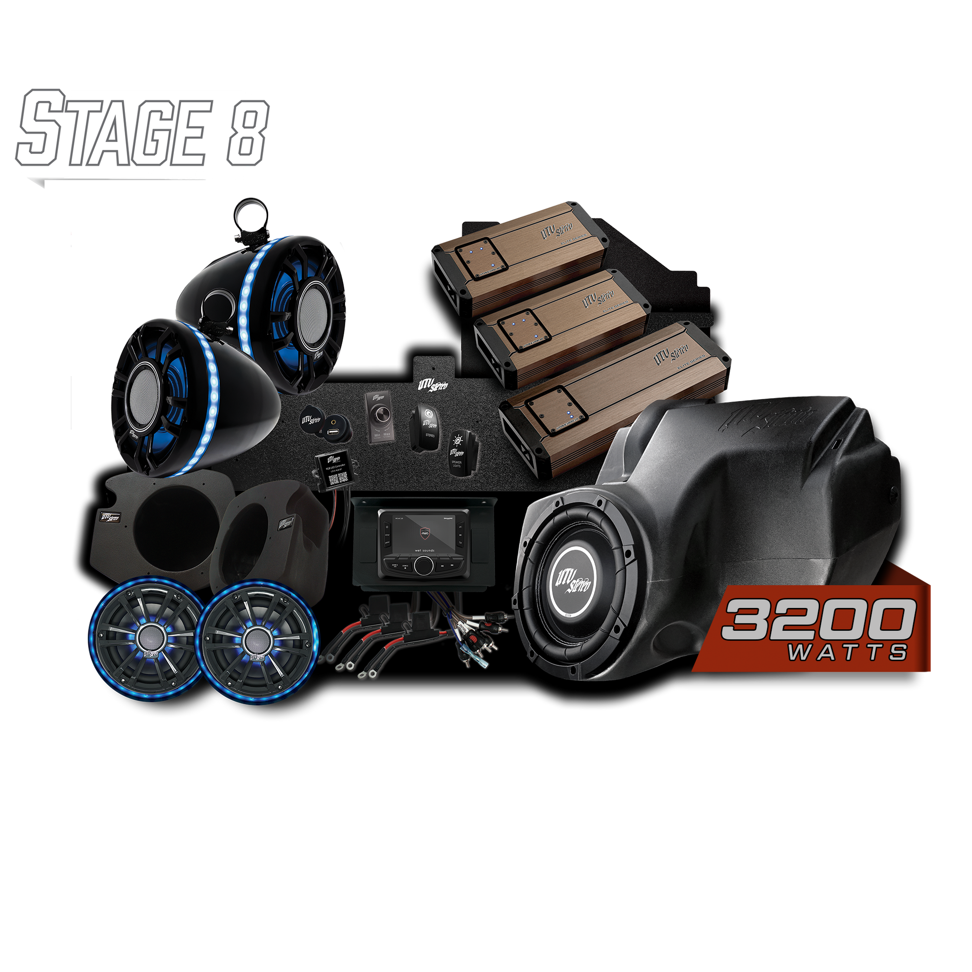 RZR® Elite Series Stage 8 Stereo Kit | UTVS-RZR-S8-E