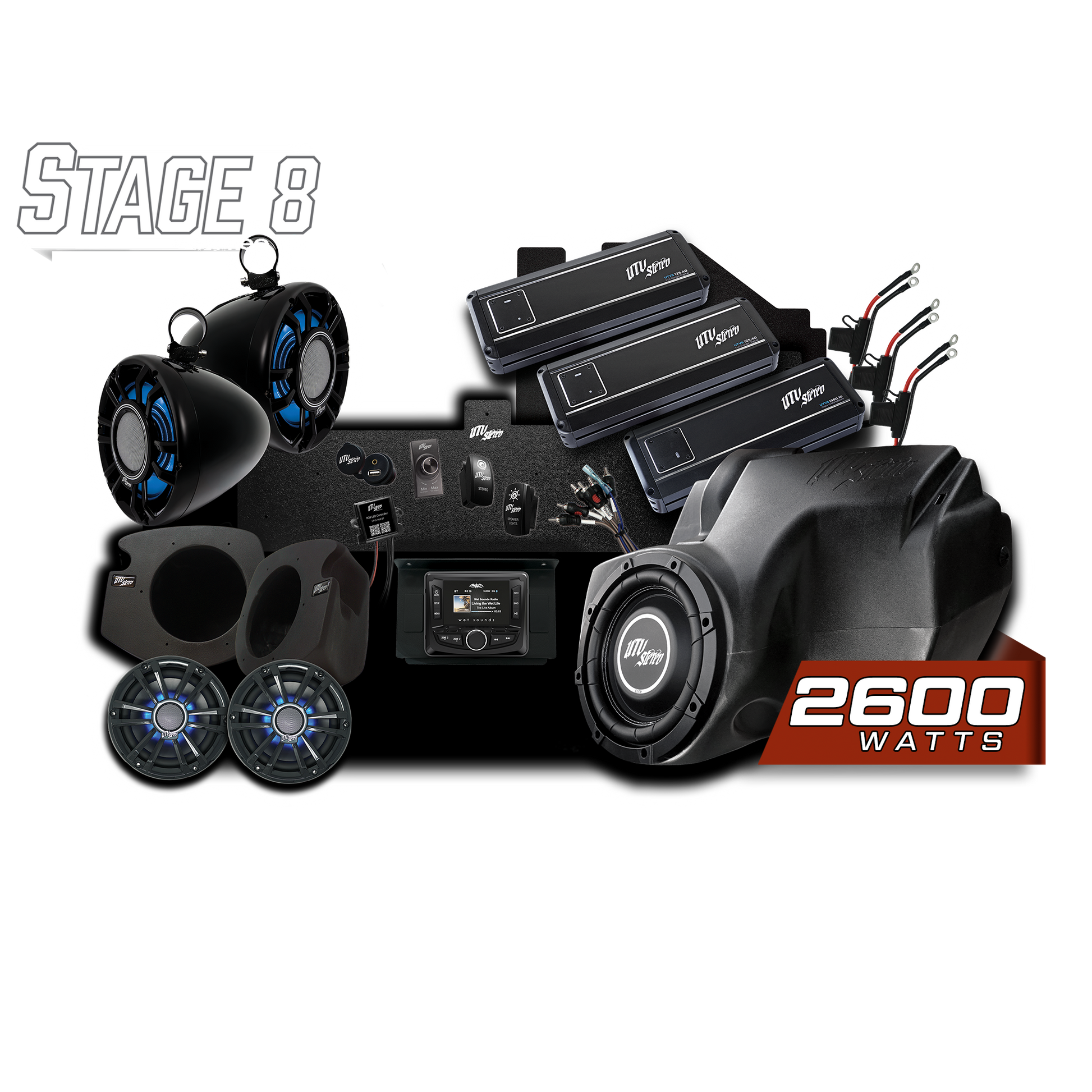 RZR® Signature Series Stage 8 Stereo Kit | UTVS-RZR-S8-S