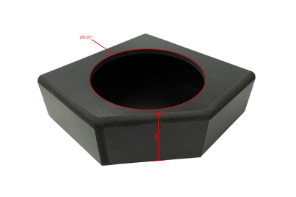 Can-Am® X3 Low Profile Front Passenger Side 10” Sub Box Enclosure – Unloaded | UTVS-X3-ENC-LP-FPASS
