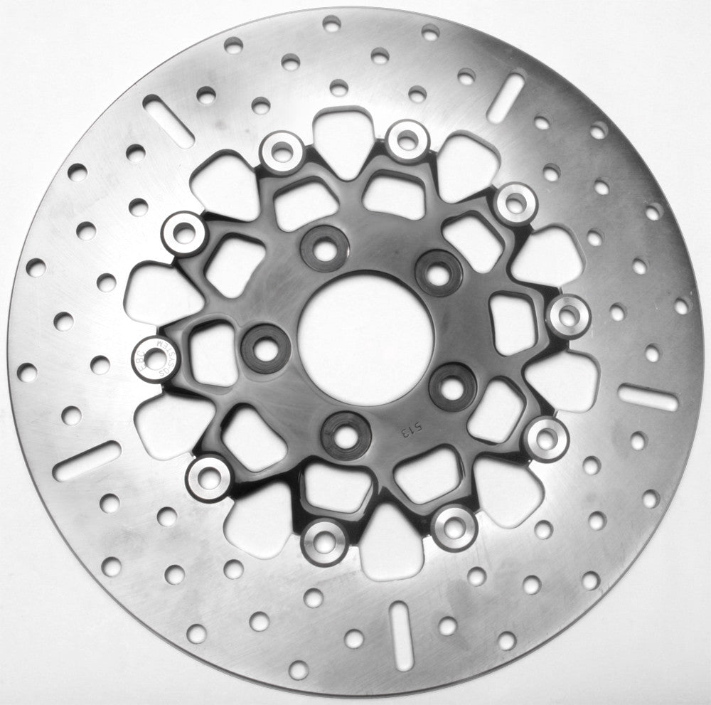 V-TWIN BRAKE ROTOR 11.5" FLOATING  10SPOKE BLK