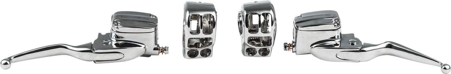 HANDLEBAR CONTROL KIT CHR HYD CLUTCH `14-16 FLH