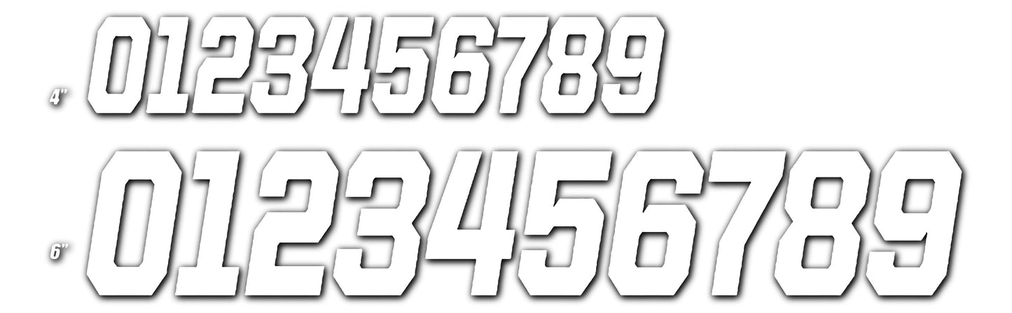 #2 WHITE 6 RACE SERIES 3/PK