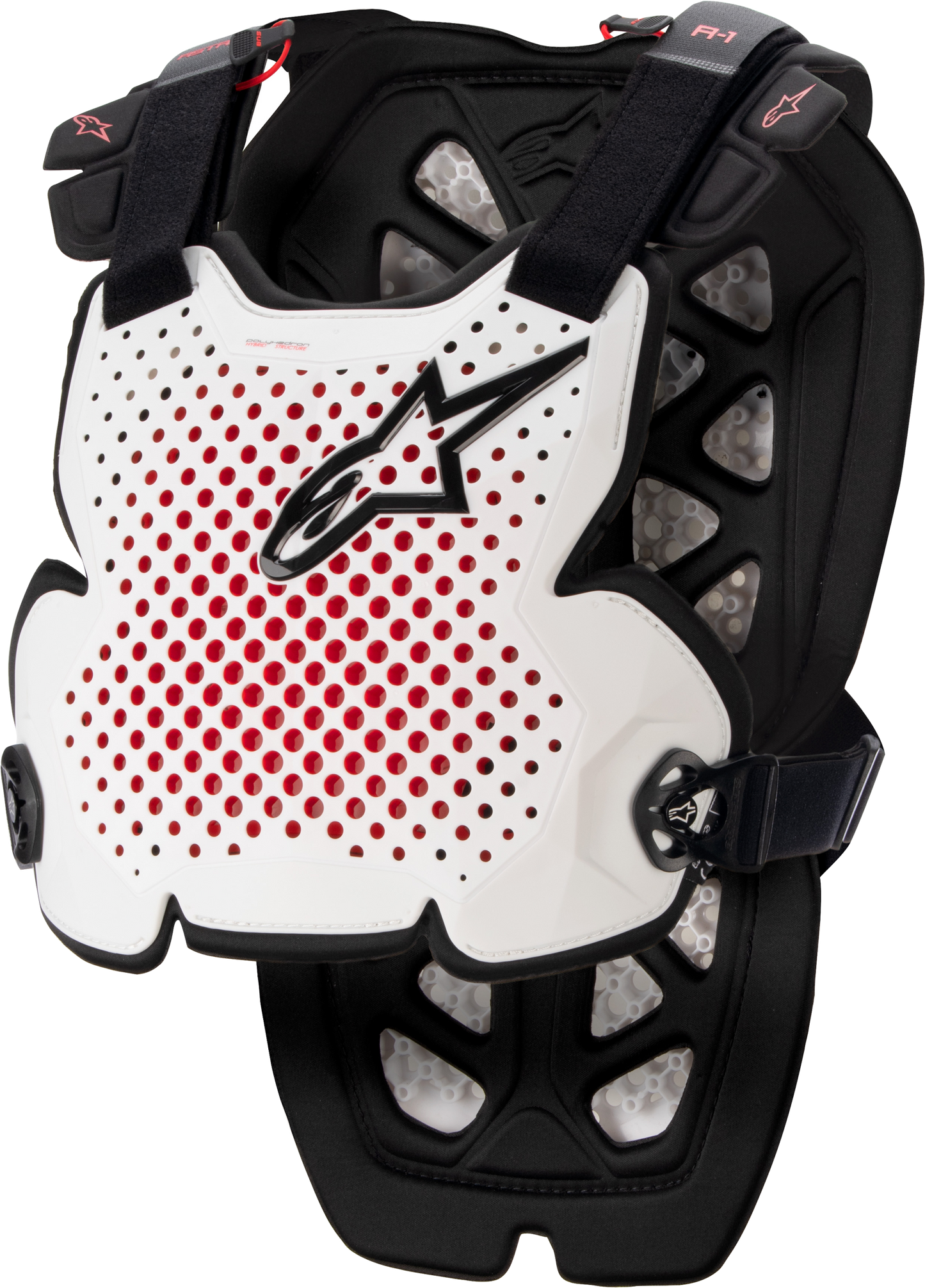 A-1 CHEST PROTECTOR WHITE/BLACK/RED XL/2X