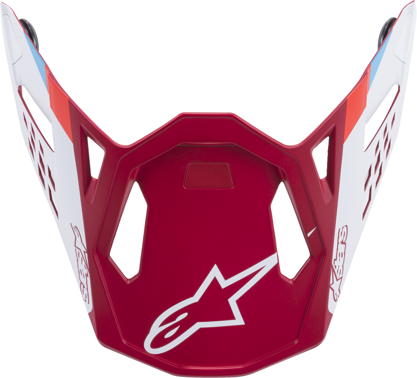 M8 CONTACT HELMET VISOR RED/WHITE