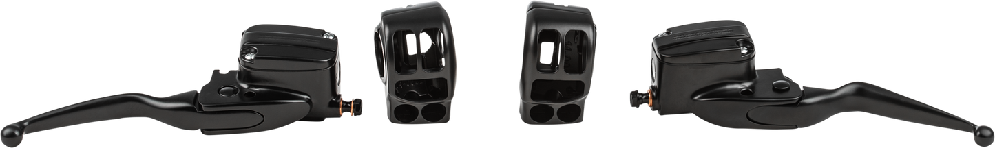HANDLEBAR CONTROL KIT BLK HYD CLUTCH `14-16 FLH
