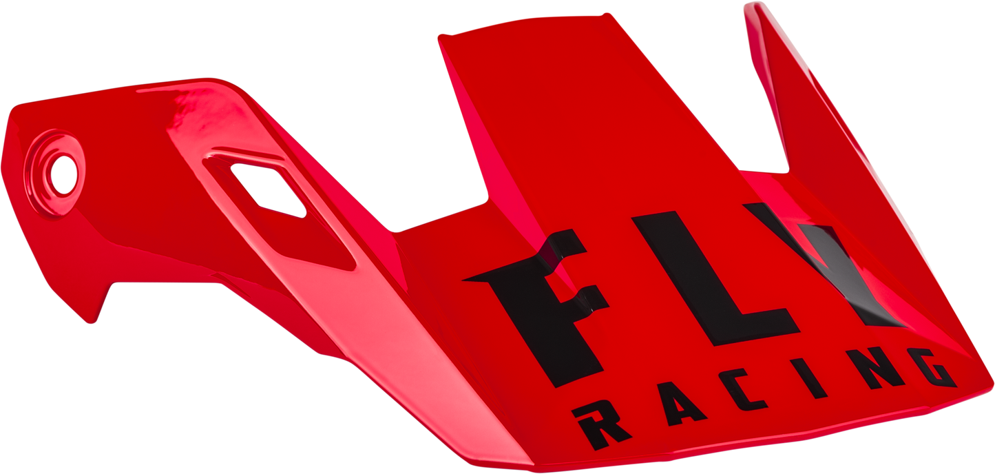RAYCE HELMET VISOR RED/BLACK XL