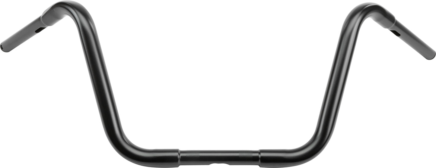 1.25" APE-HANGER 12" SATIN BLACK TBW