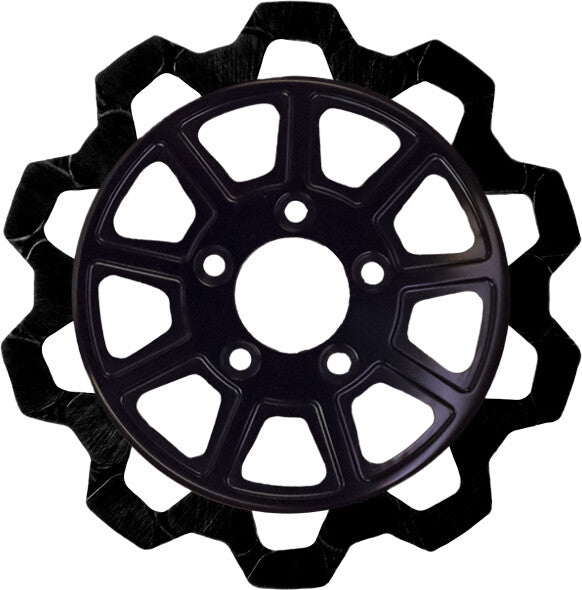 9 SPOKE ROTOR FRONT BLK/BLK BOW TIE 11.8"