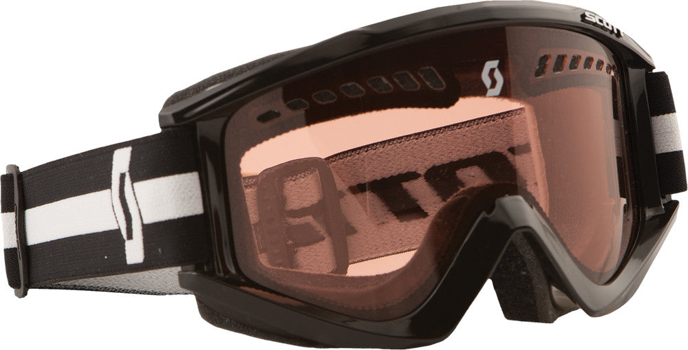 RECOILXI PRO SNOWCROSS GOGGLE BLACK W/ACS ROSE LENS