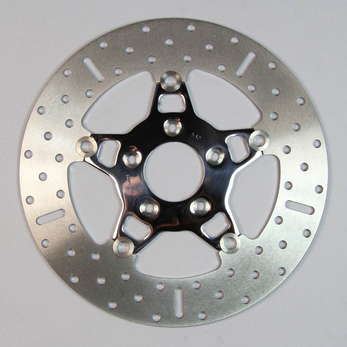 V-TWIN BRAKE ROTOR 11.5" FSD010 CHROME 5SPOKE