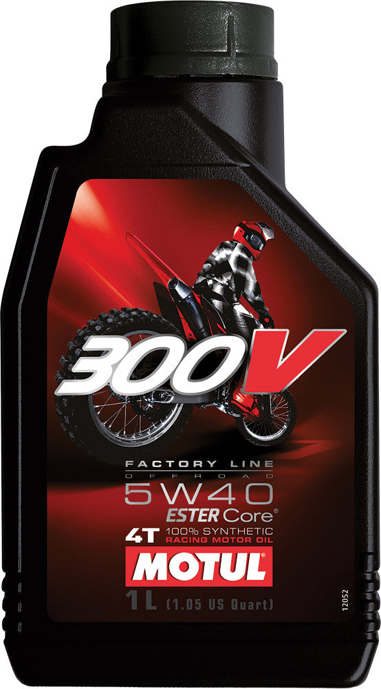 300V COMPETITION SYNTHETIC OIL 4T 5W40 OFFROAD 1L 12/CASE