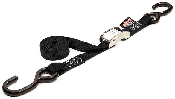 TIE-DOWN CAM S-HOOK 1"X12' BLACK EACH
