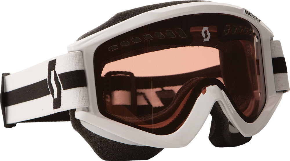 RECOILXI PRO SNOWCROSS GOGGLE WHITE W/ACS ROSE LENS