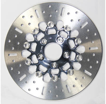 V-TWIN BRAKE ROTOR 11.8" MD518 BLK 10-SPOKE