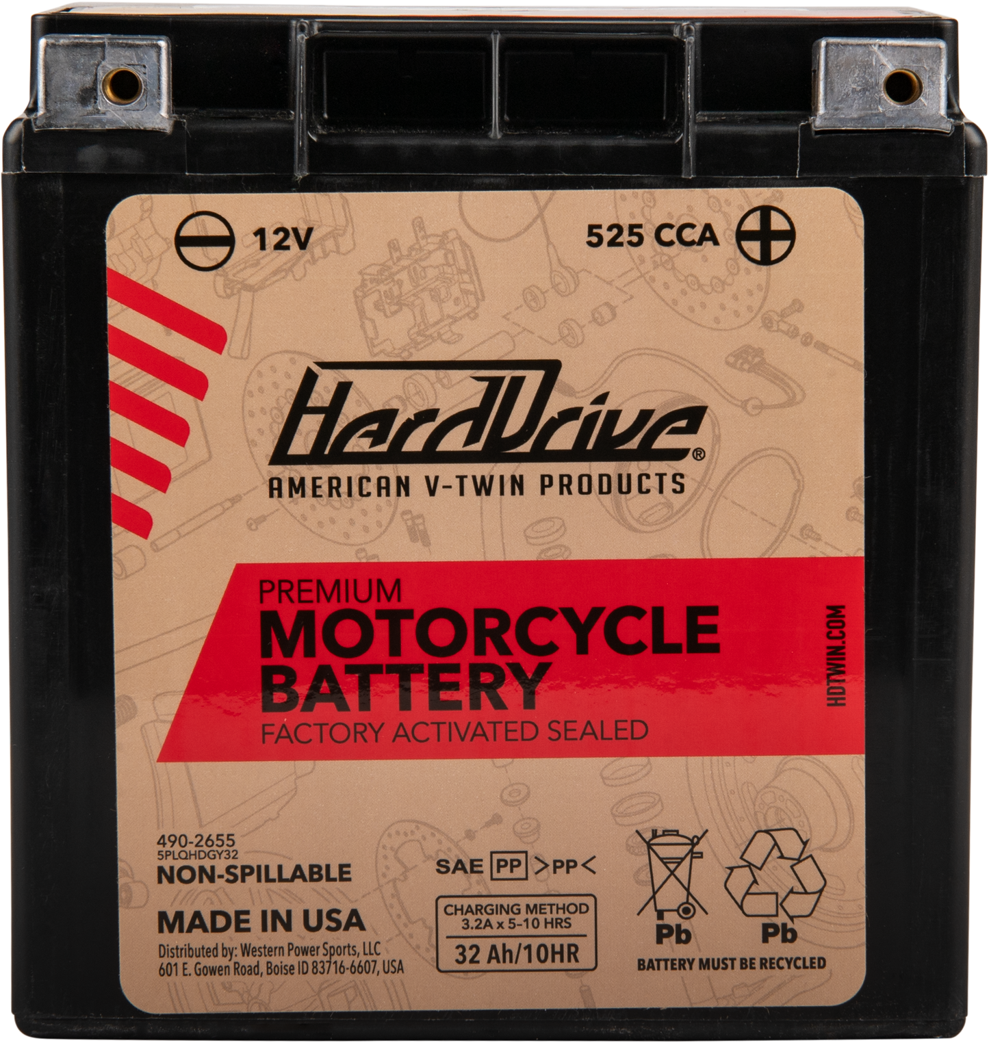 PREMIUM BATTERY GYZ32HL / YIX30L CCA 500