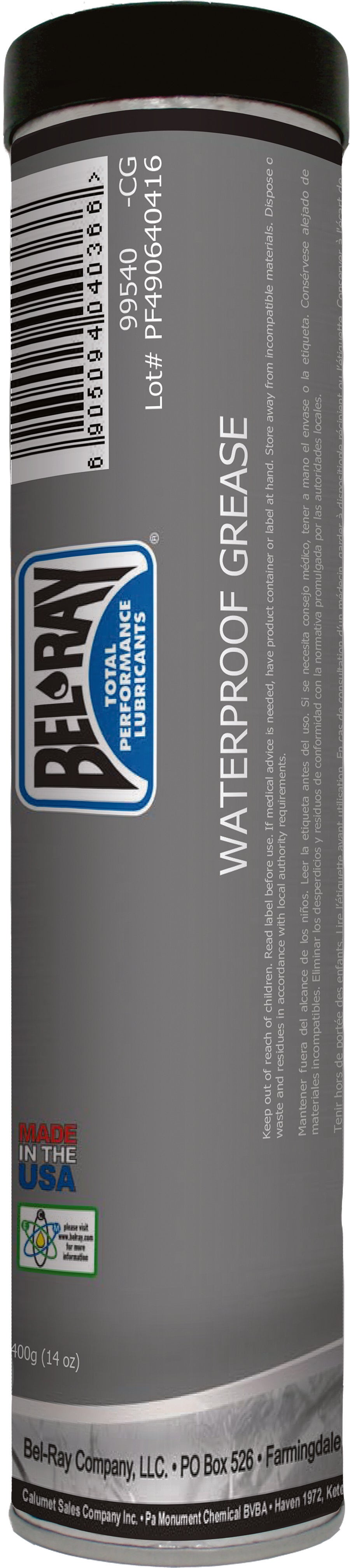 WATERPROOF GREASE CARTRIDGE 14 OZ (10/CASE  SOLD EA)