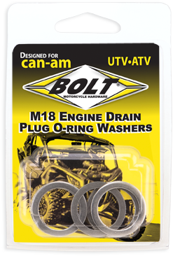 ENGINE DRAIN PLUG WASHER M18X24 ALUMINUM  5PK