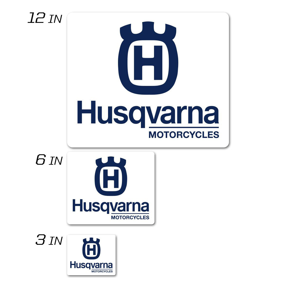 HUSQVARNA ICON DECAL 12"SQUARE