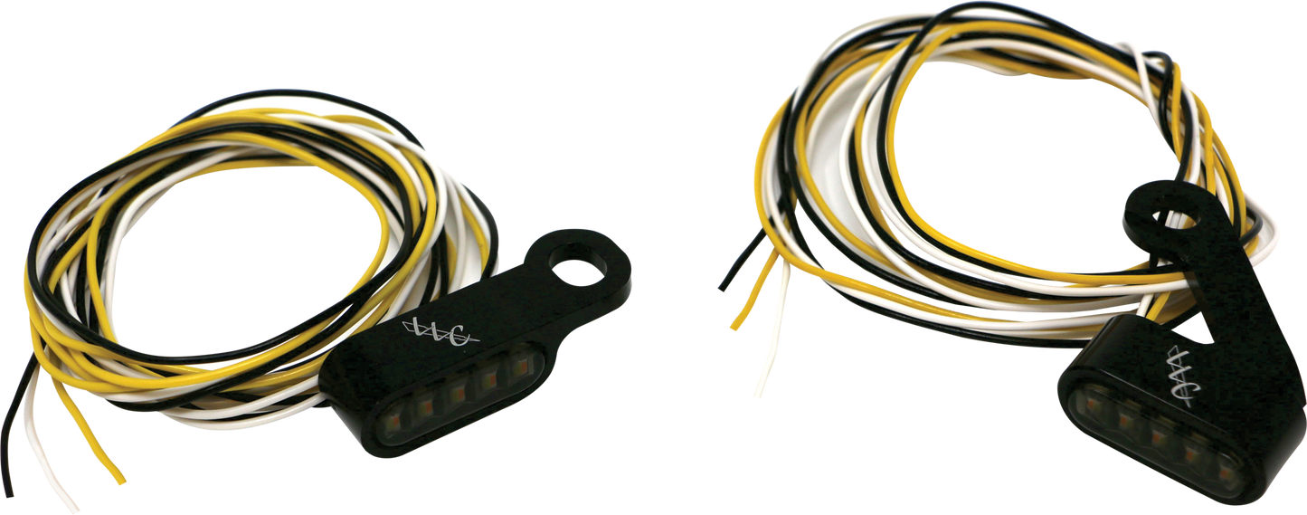 SWITCHBACK LED TURN SIGNAL BLACK  WHITE RUN/AMBER TURN