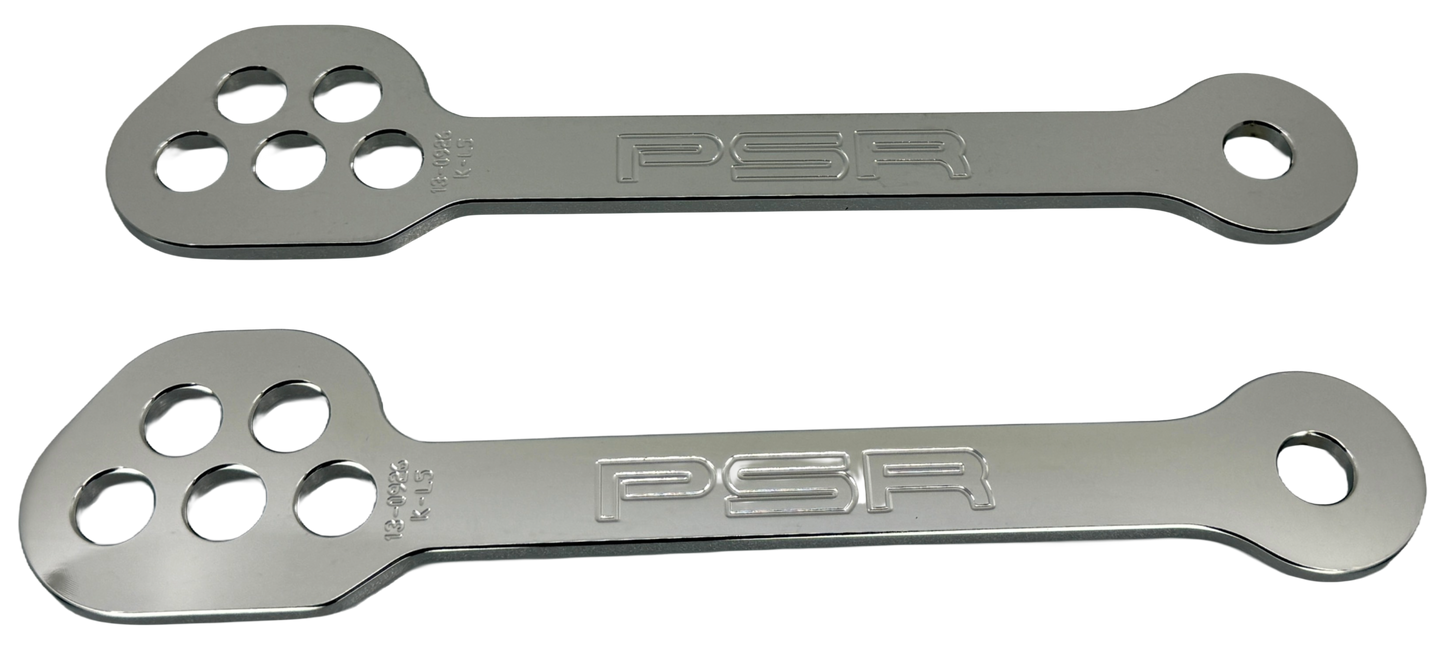 LOWERING LINK STK/1.5"-3.5" DROP SILVER KAW