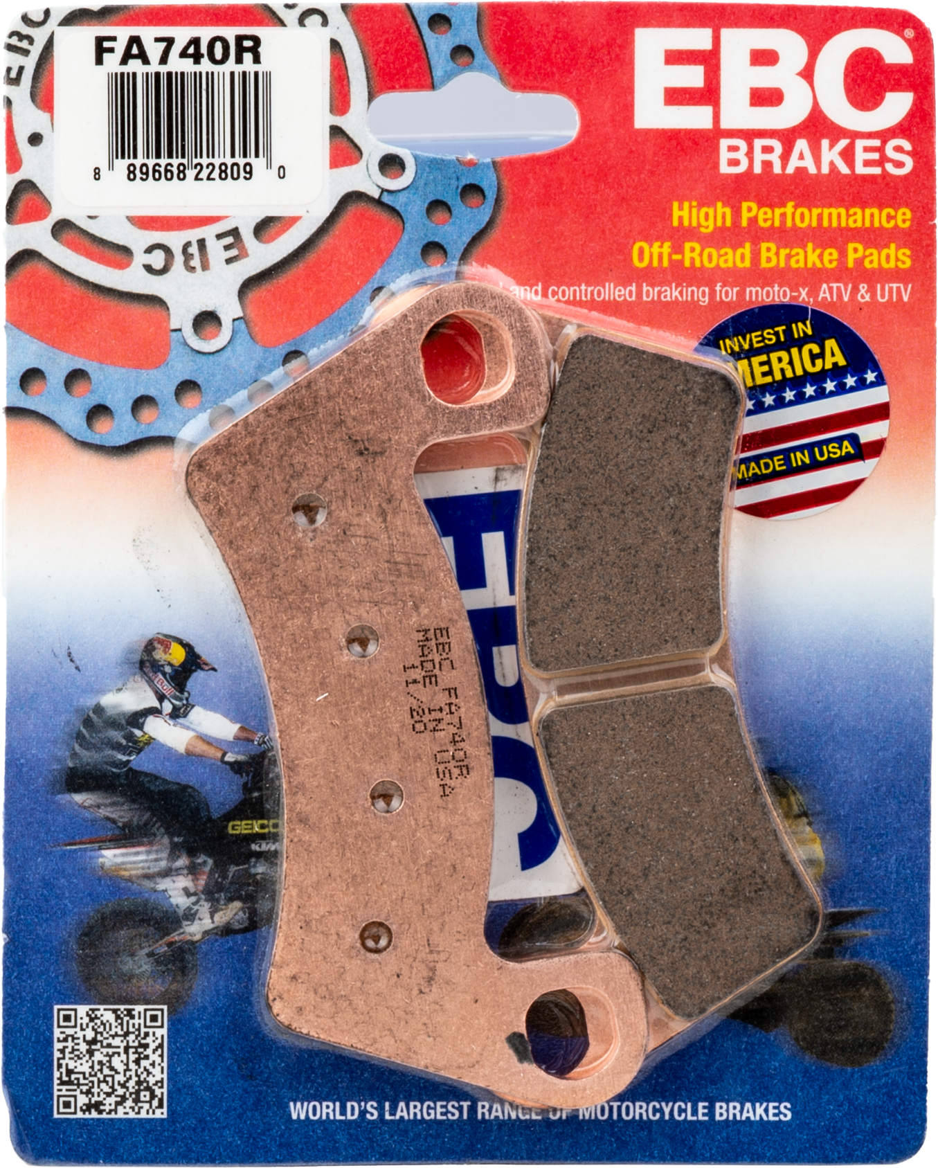 BRAKE PADS FA740R SINTERED R SERIES