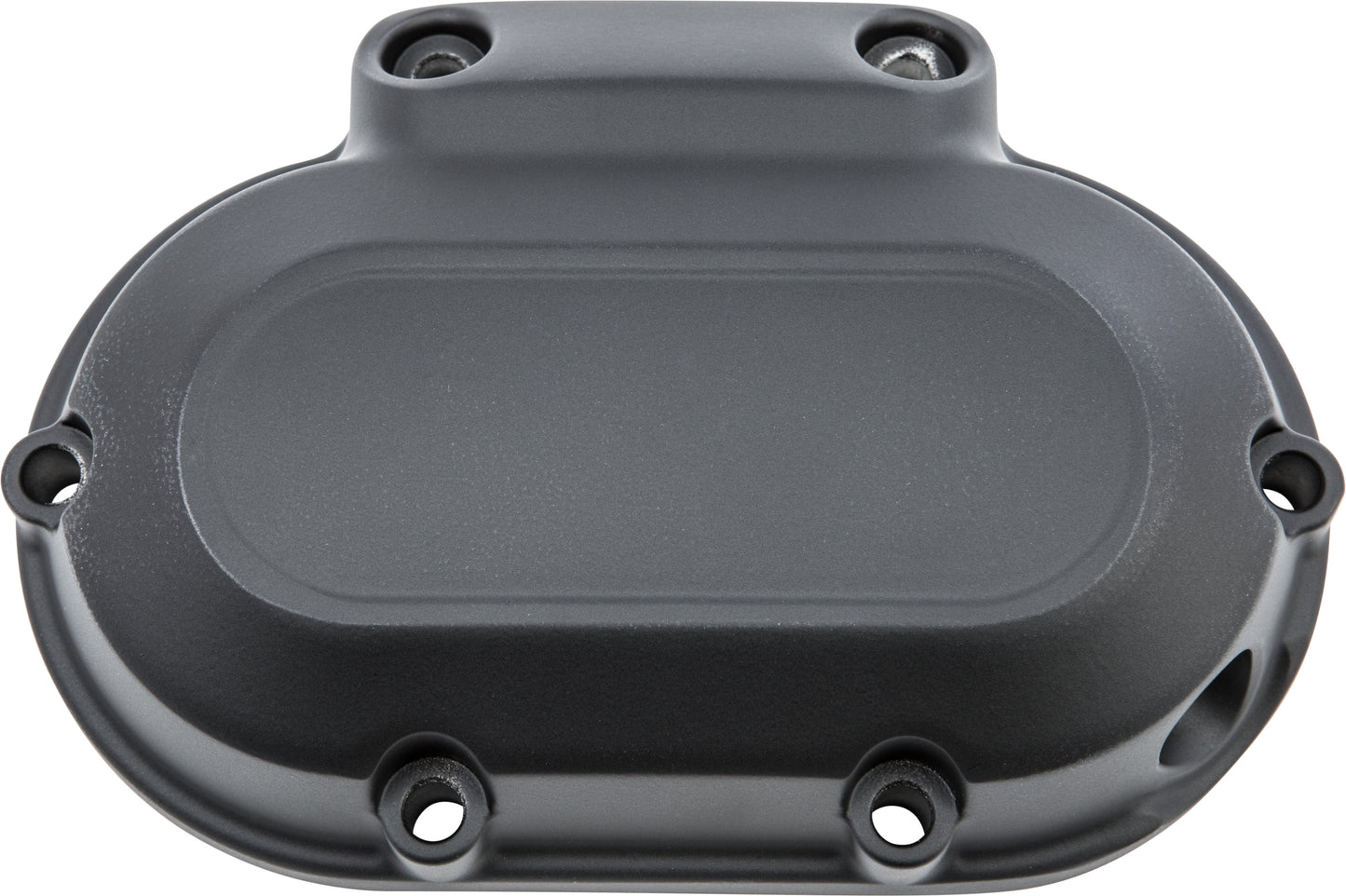 TRANS SIDE COVER FLAT BLACK 6 TWIN CAM 07-17 & DYNA 06