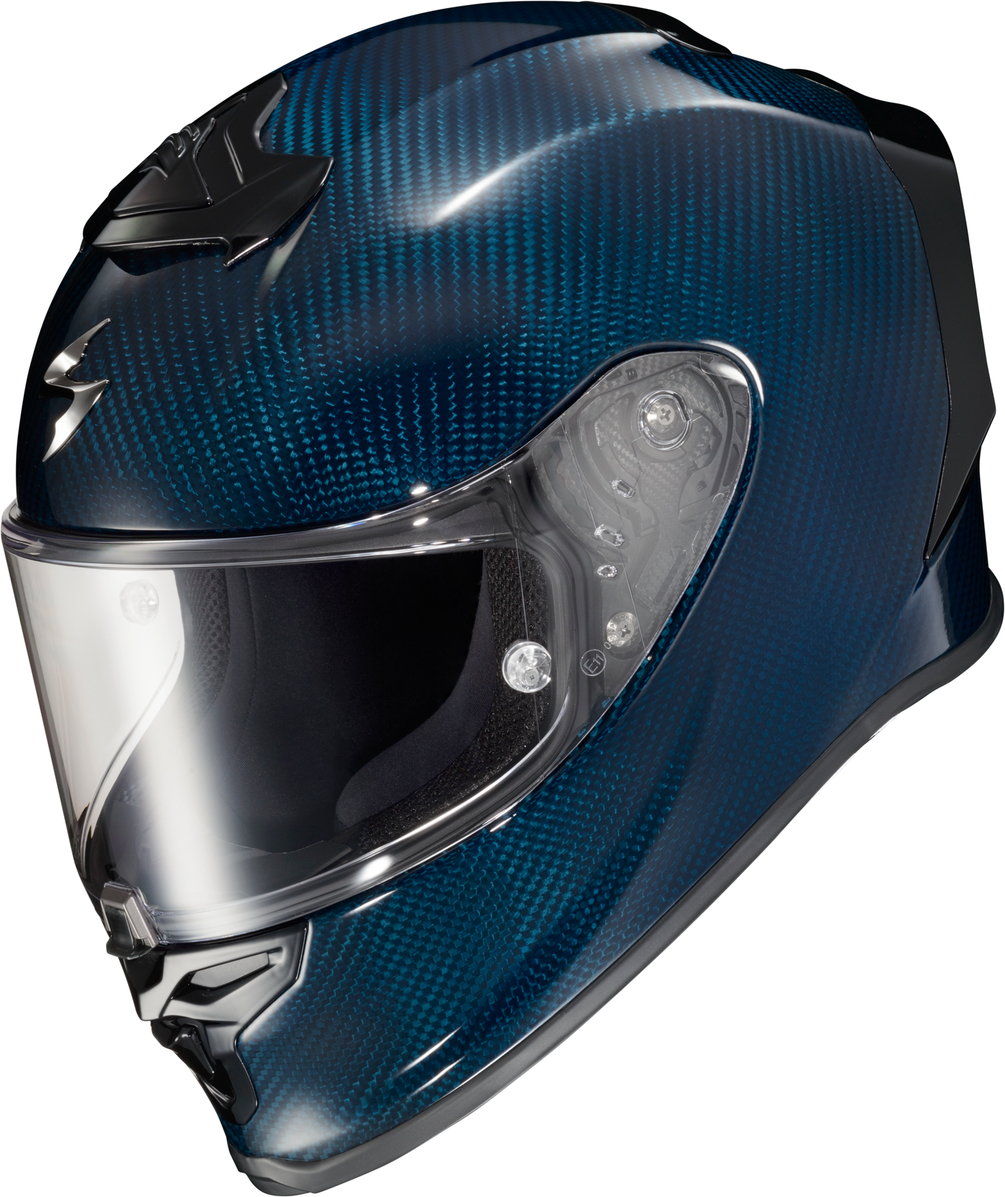 EXO-R1 AIR FULL FACE HELMET CARBON BLUE LG