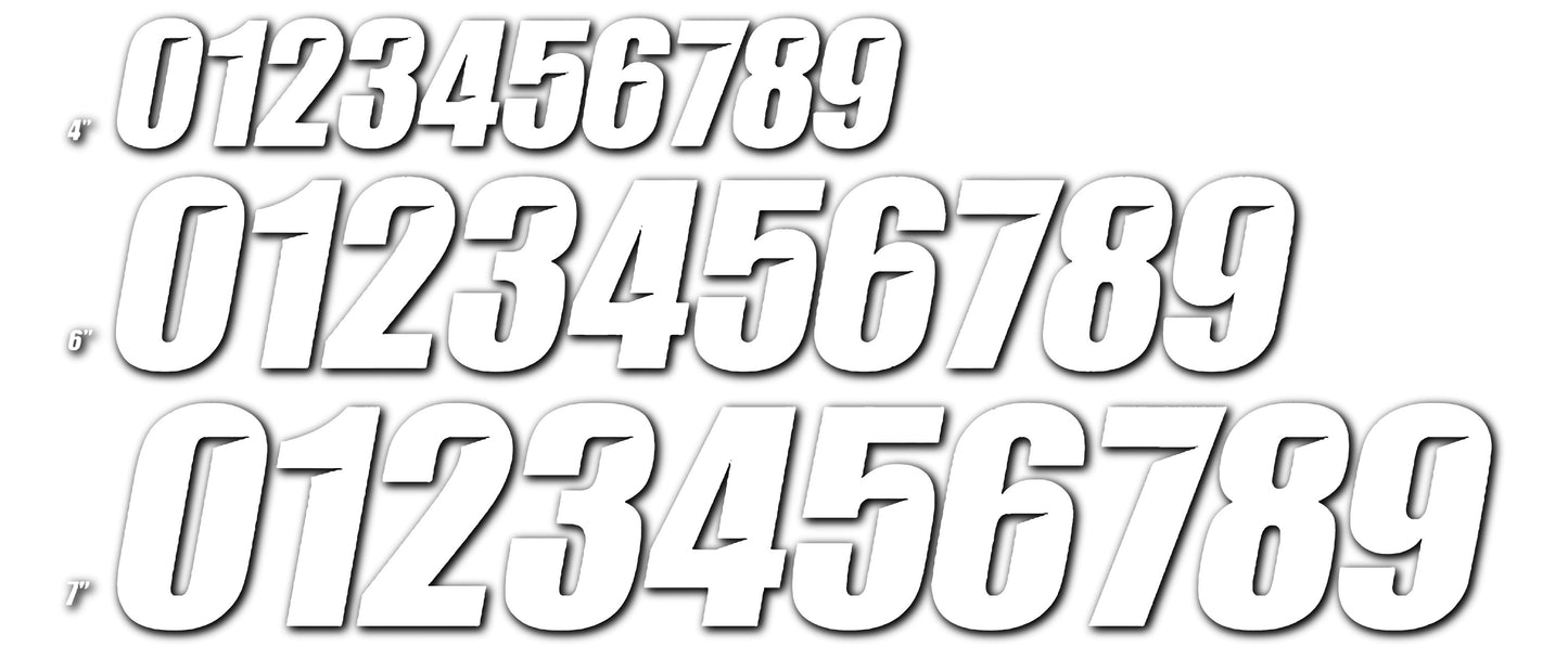 #4 WHITE 6 SLASH SERIES 3/PK