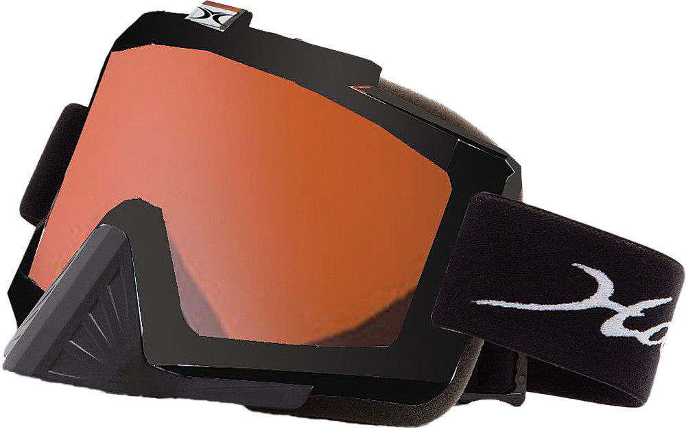 NITROUS GOGGLE BLACK W/POLAR. ORANGE LENS