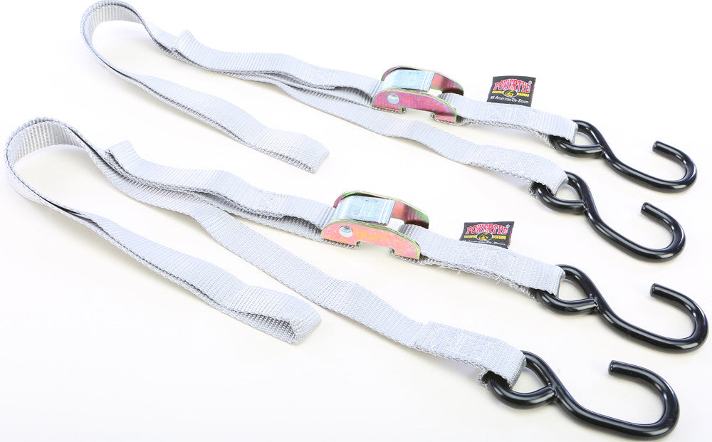 TIE-DOWN CAM S-HOOK 1"X5.5' SILVER PAIR