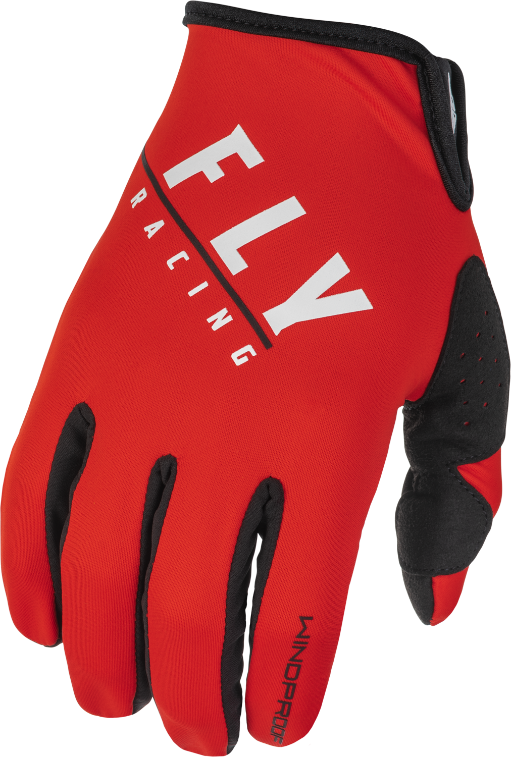 WINDPROOF GLOVES BLACK/RED SZ 12