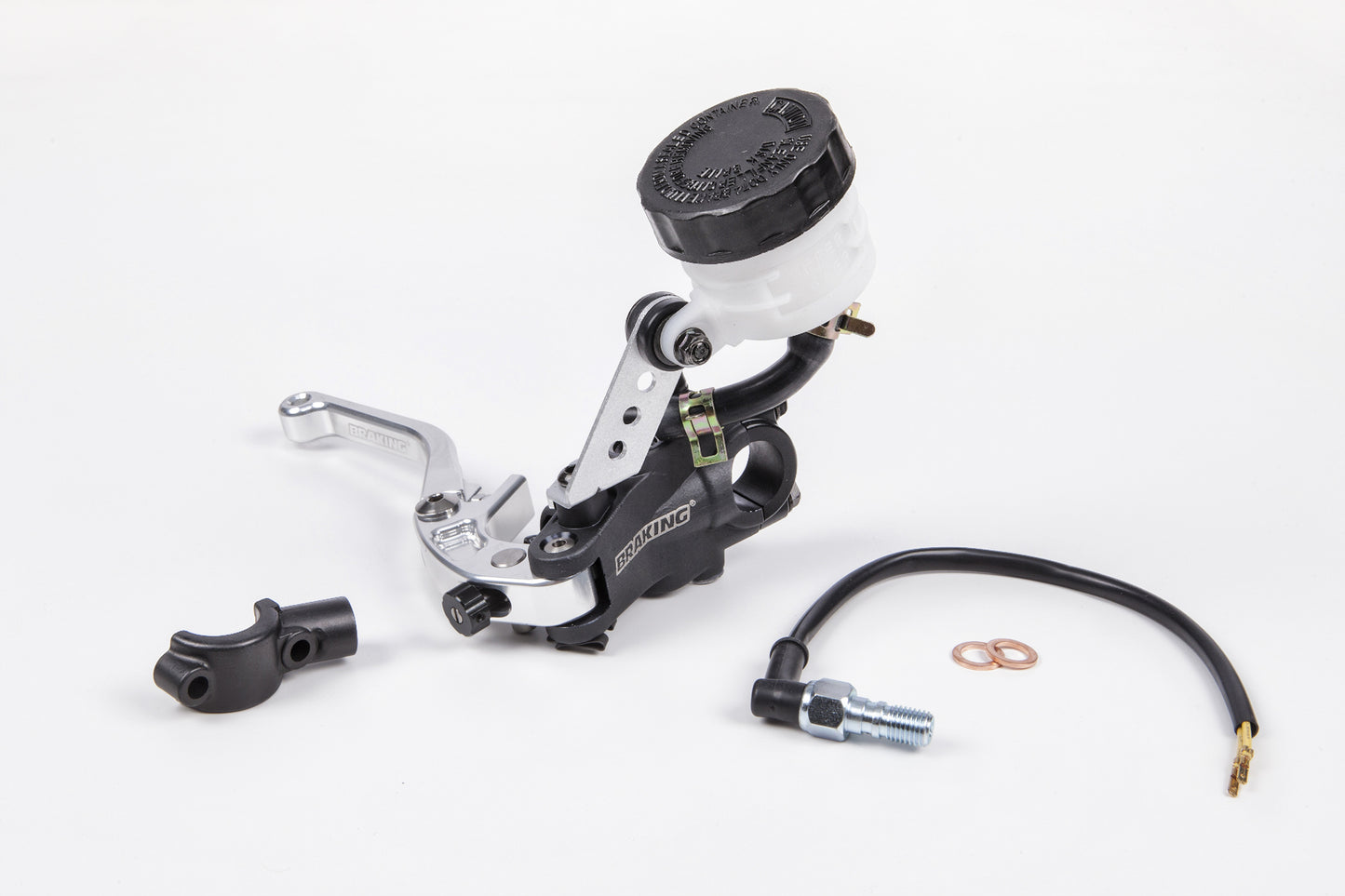 BRAKE MASTER CYLINDER 16MM LEVER SILVER