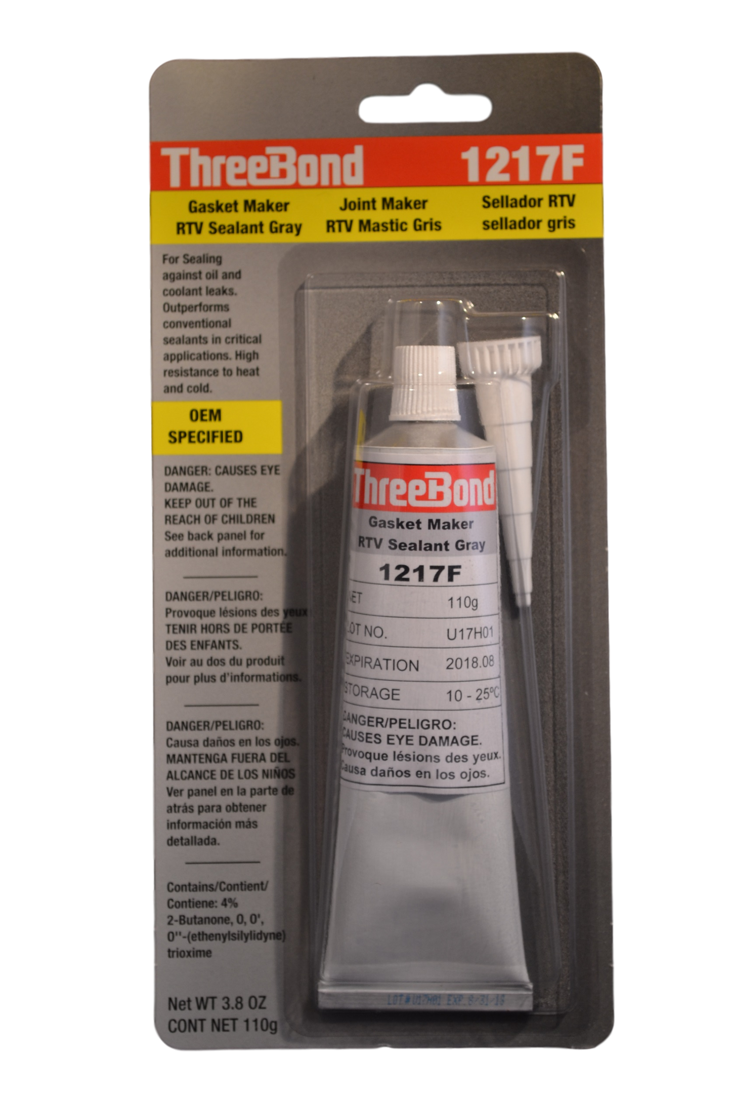 GASKET MAKER RTV SEALANT GREY 3.8OZ
