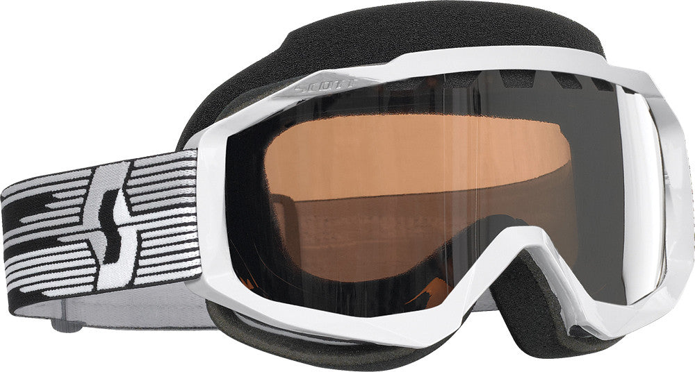 HUSTLE SNOCROSS GOGGLE WHITE W/ACS ROSE LENS
