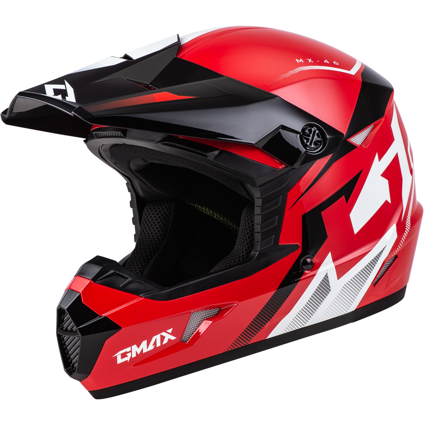 MX-46 COMPOUND HELMET RED/BLACK/WHITE 2X
