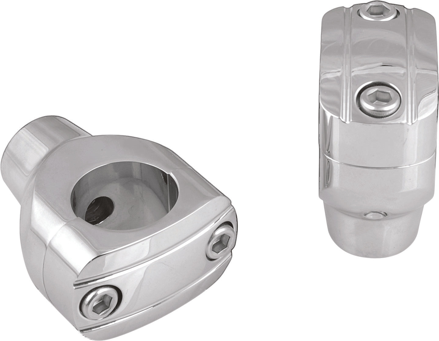 2" GROOVED CHROME RISERS