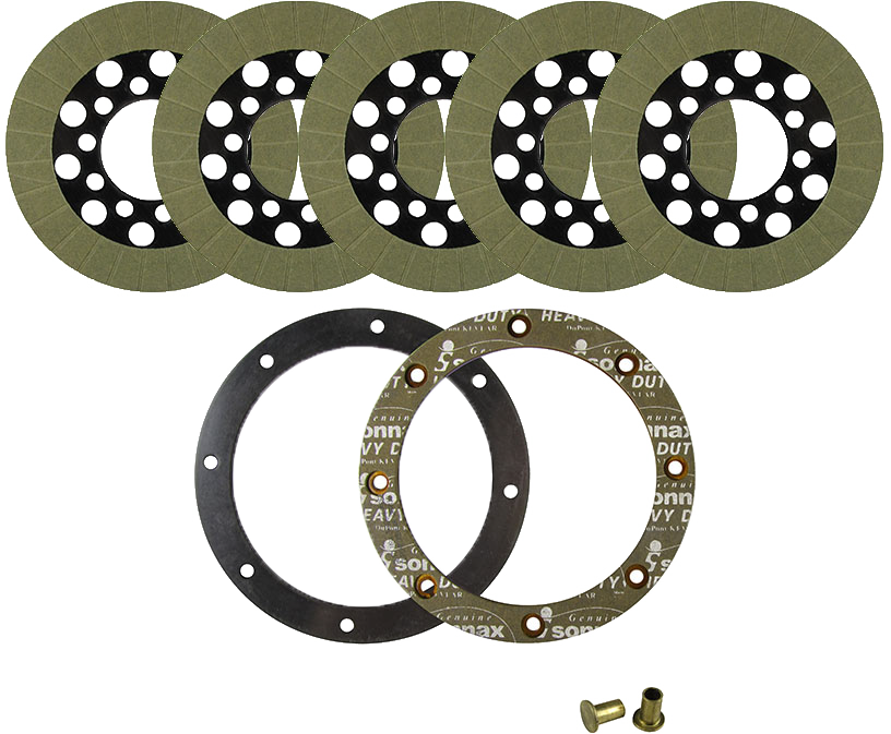 CLUTCH PACKS FRICTION KEVLAR BIG TWIN 67-83 W/BACKING PLATE