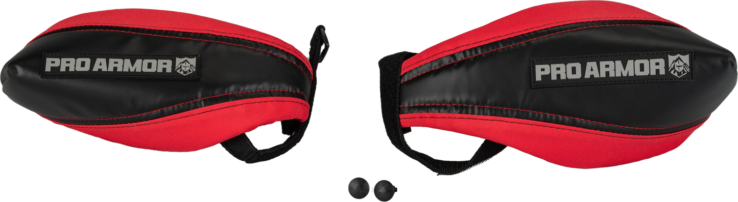 HAND GUARDS BLK/RED