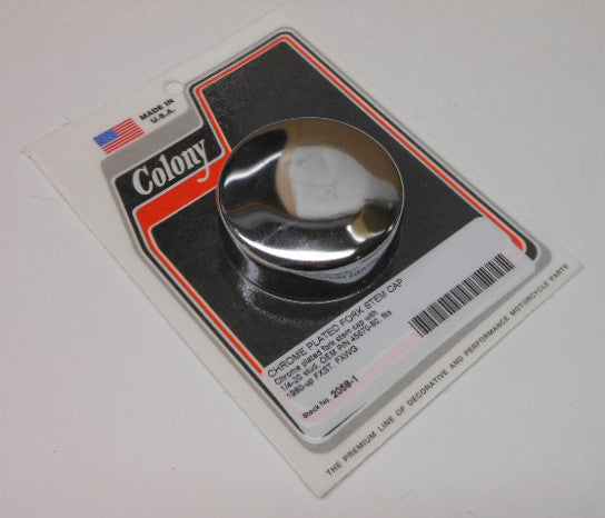 CHROME FORK STEM CAP FXST/FXWG 80-07